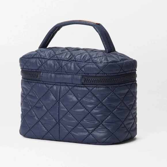 MZ Wallace Navy Quilted Vanity Case - A Great Gift! - Picture 3 of 10